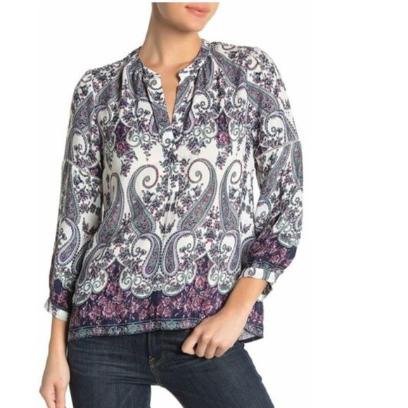 Lucky Brand Tops - Lucky Brand Printed  Peasant Blouse. M, L